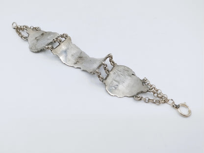 Silver bracelet with clasp, Gelderblom & Co., Schoonhoven, c. 1980