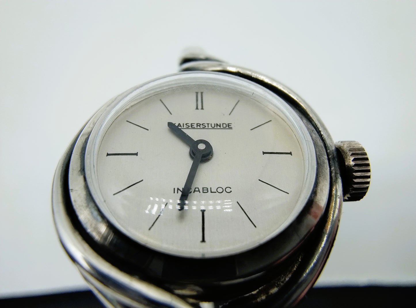 Silver watch, Kaiserstunde, incabloc