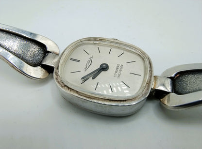 Ladies' silver watch, Lincoln, Incabloc, 17 cm