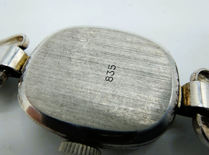 Ladies' silver watch, Lincoln, Incabloc, 17 cm