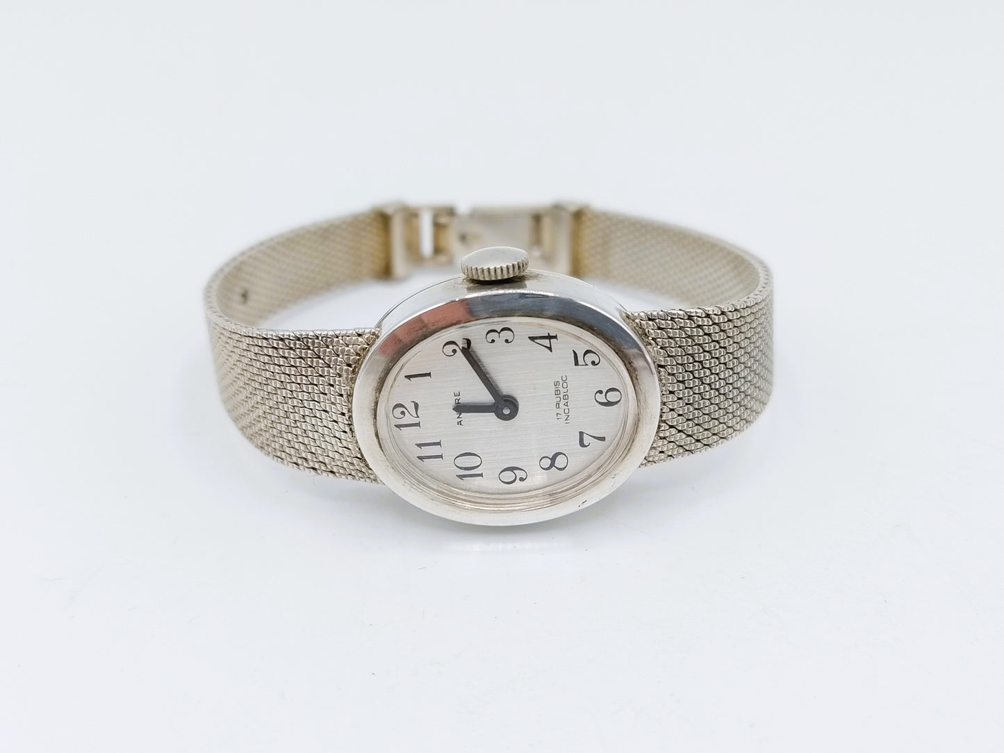 Silver ladies' watch, Ancre, Incabloc, 16 cm