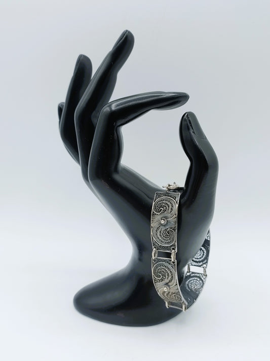 Silberarmband, Filigran, 18,5 cm