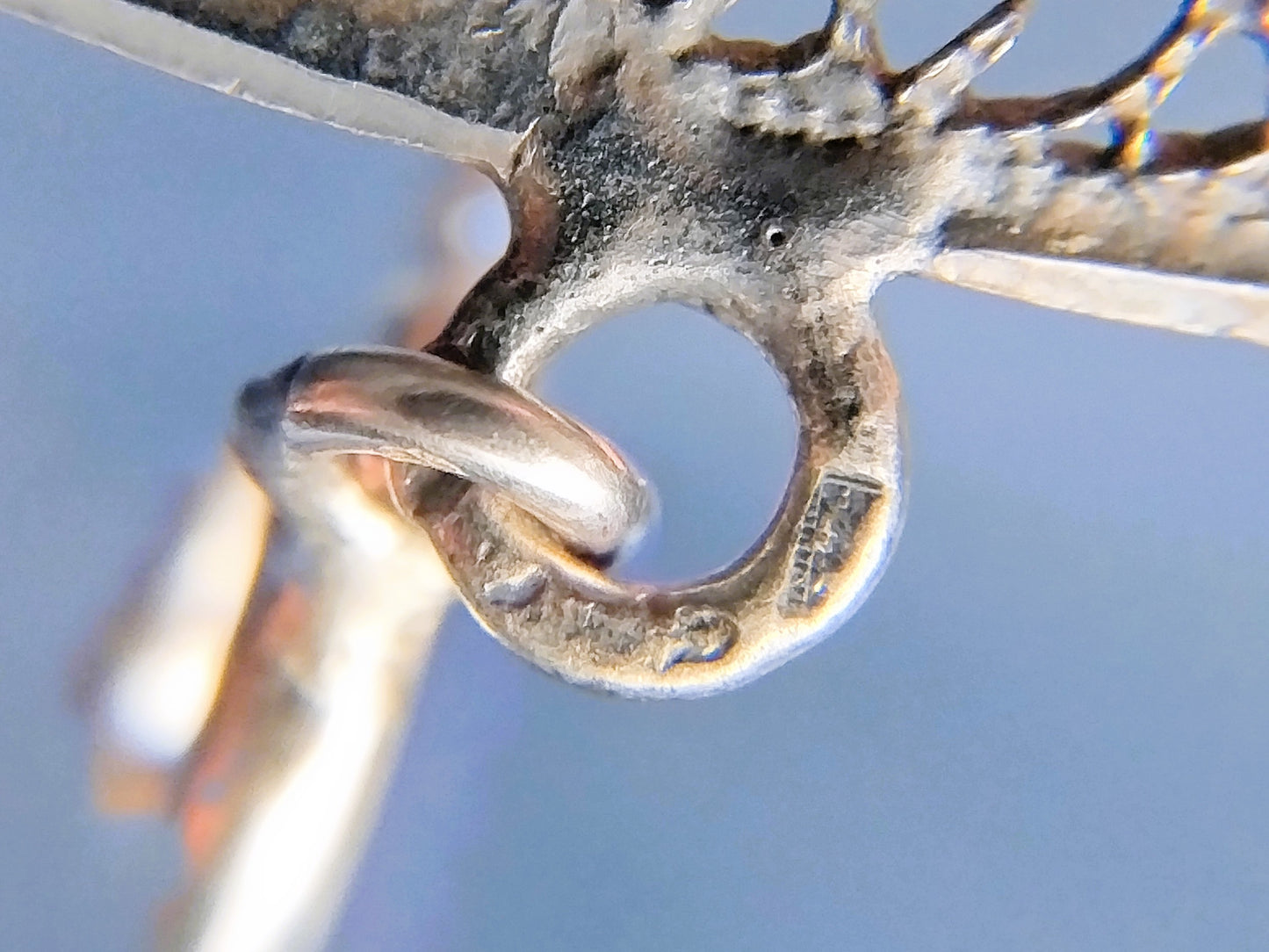 Silver bracelet, filigree, 18.5 cm
