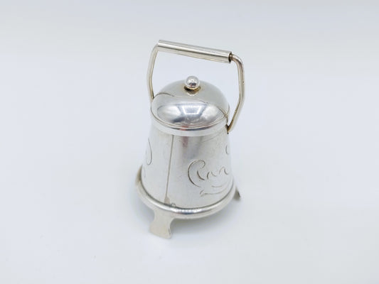 Zilveren miniatuur doofpot, B. Drost Gz, Rhenen, 1977