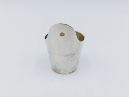 Silver miniature soap dish, B. Drost Gz, Rhenen, 1976