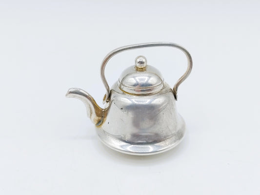 Zilveren miniatuur theeketel, B. Drost Gz, Rhenen, 1977