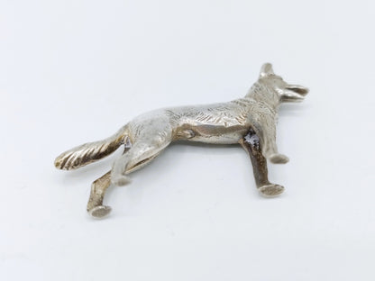 Zilveren miniatuur hond, Fa. Gelderblom, Schoonhoven