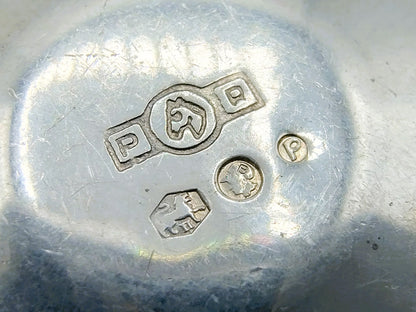 Zilveren miniatuur kop en schotel,  B. Drost Gz, Rhenen, 1975