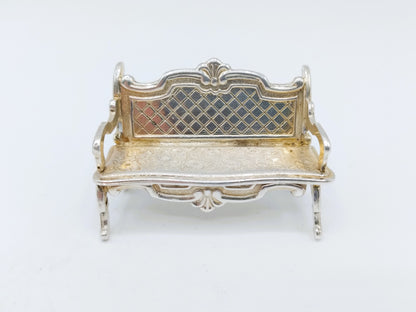 Zilveren miniatuur bank, B. Drost Gz, Rhenen, 1975