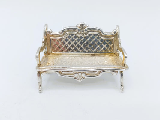 Zilveren miniatuur bank, B. Drost Gz, Rhenen, 1975