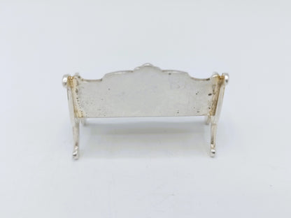 Zilveren miniatuur bank, B. Drost Gz, Rhenen, 1975