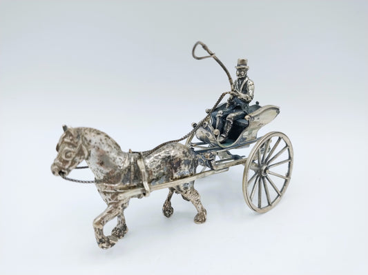 Zilveren minatuur sjees, J.H. van der Meulen & Zn, Joure, 1987