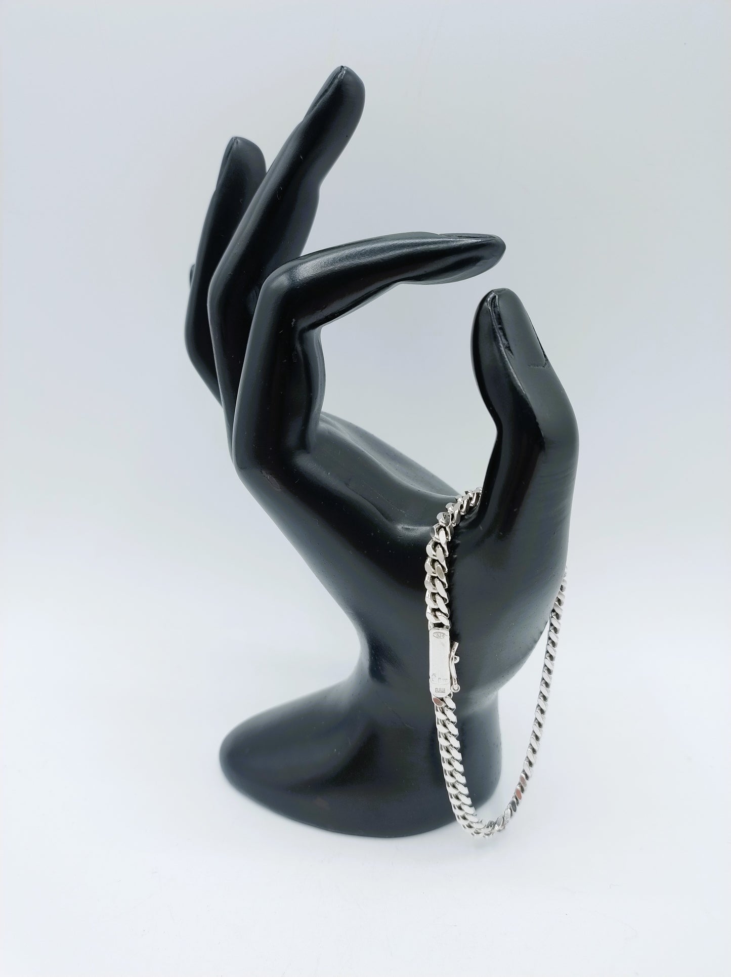 Men's silver bracelet, 19.5 cm
