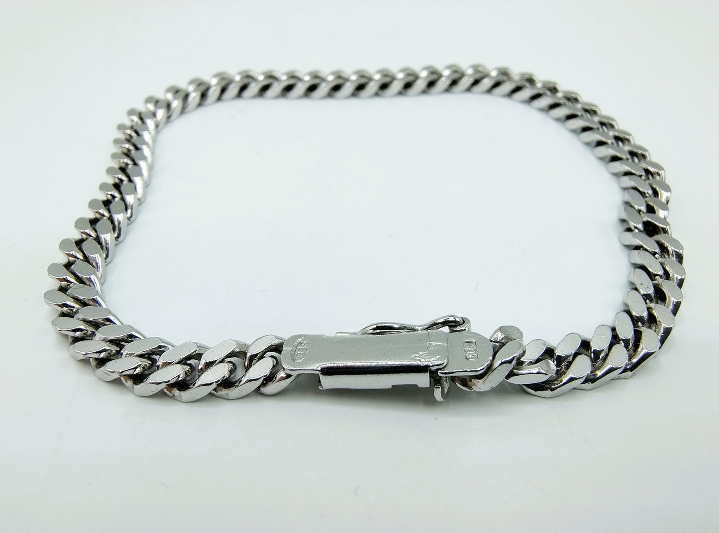Men's silver bracelet, 19.5 cm
