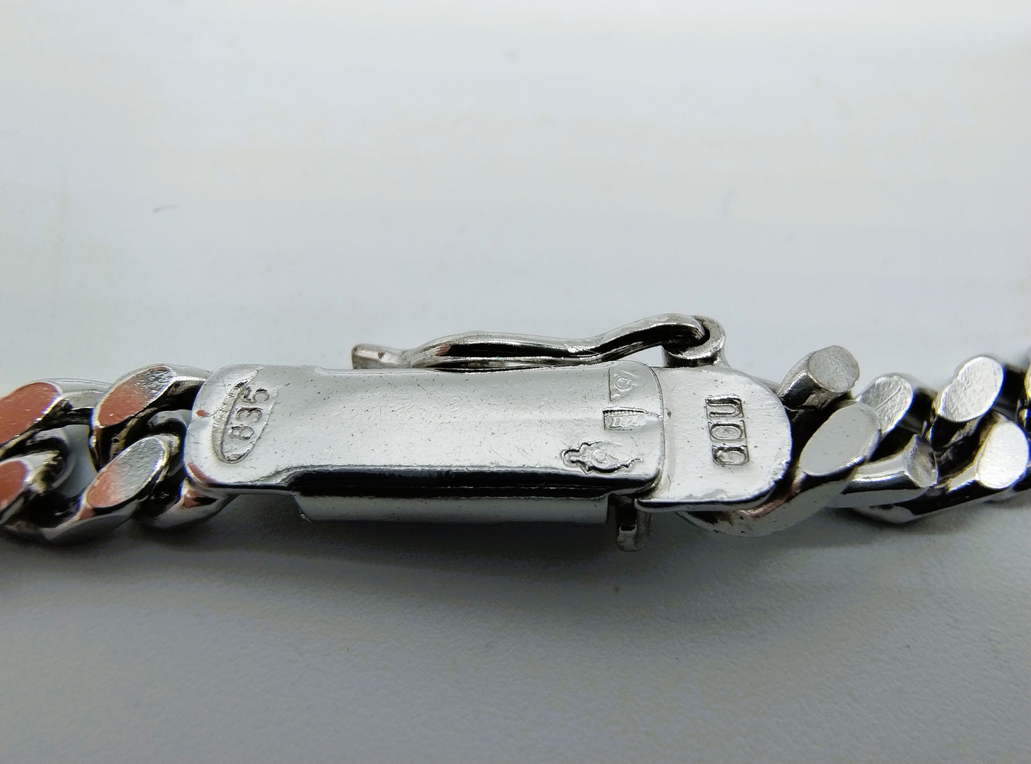 Men's silver bracelet, 19.5 cm