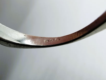 Silver design ring, 17.5 mm
