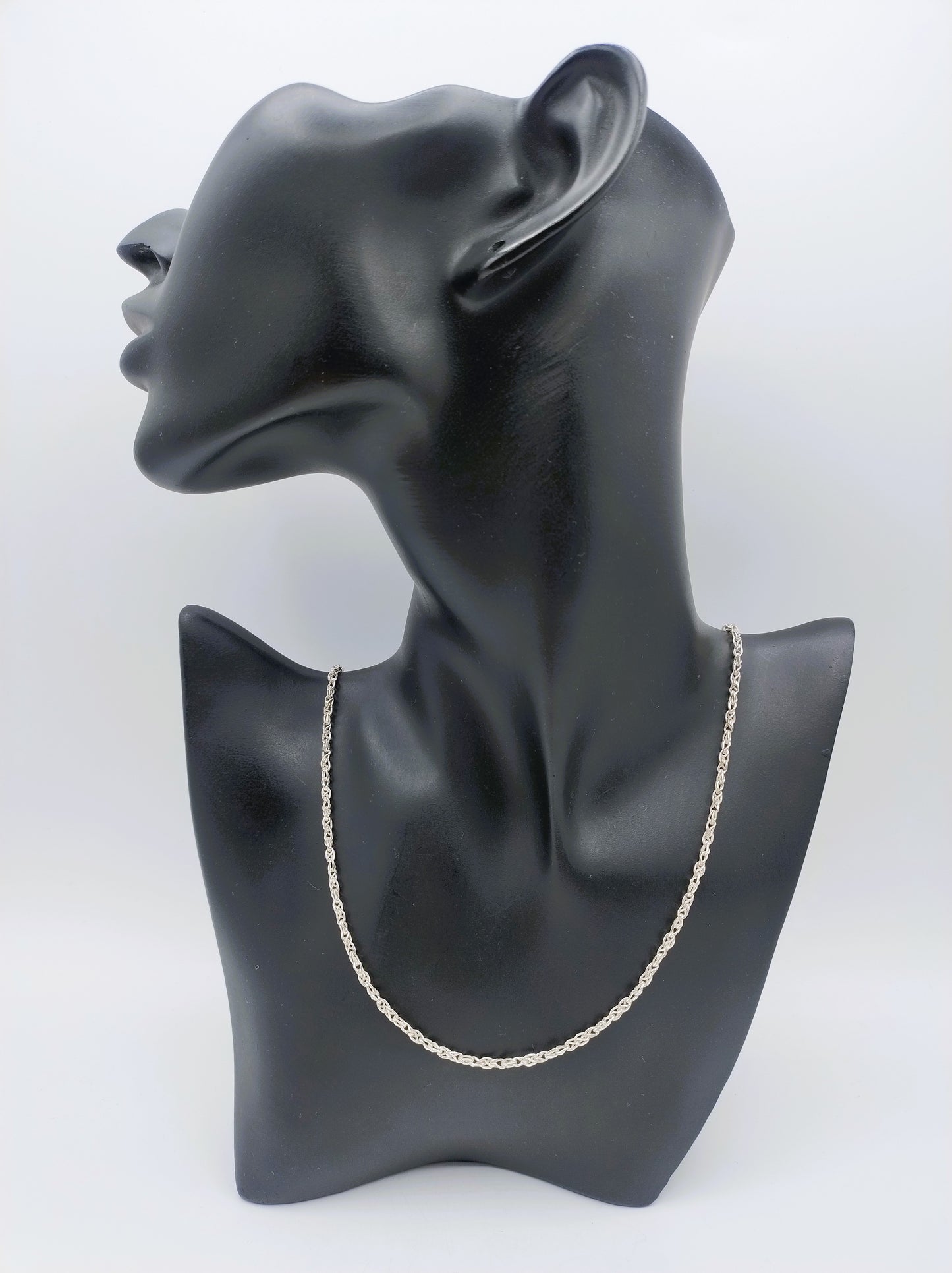 Silver necklace, 70 cm