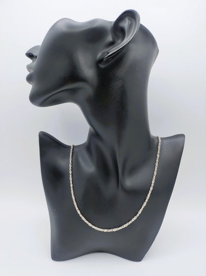 Silver necklace, 70 cm
