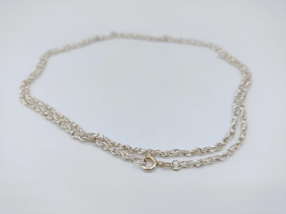 Silver necklace, 70 cm