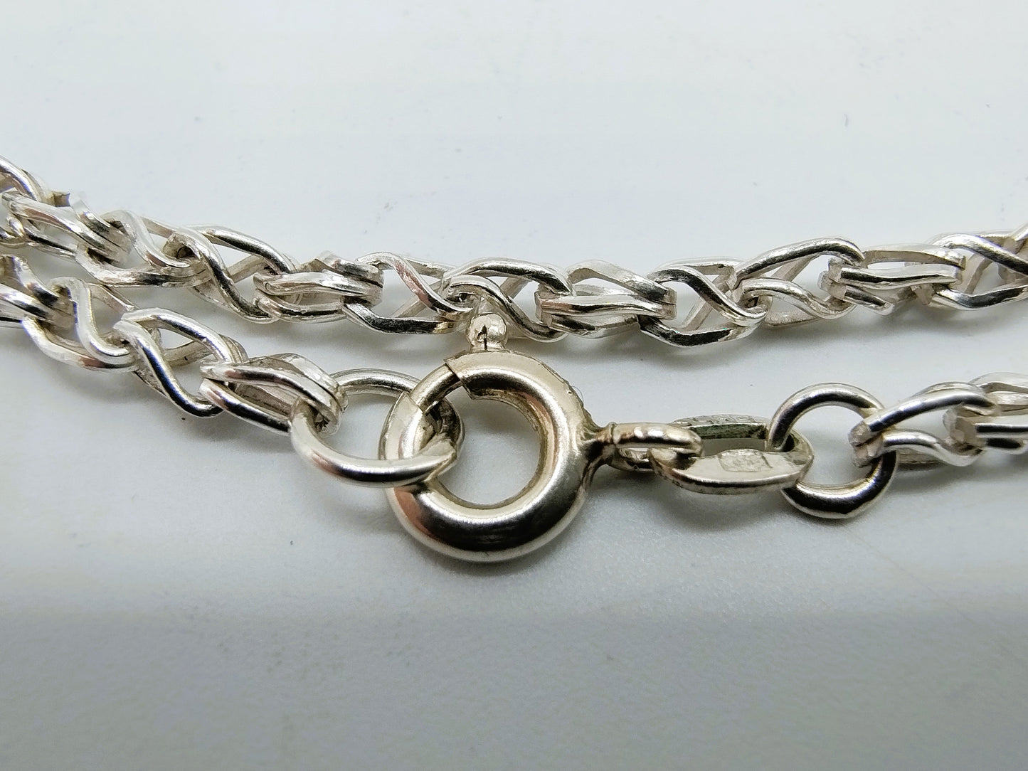 Silver necklace, 70 cm