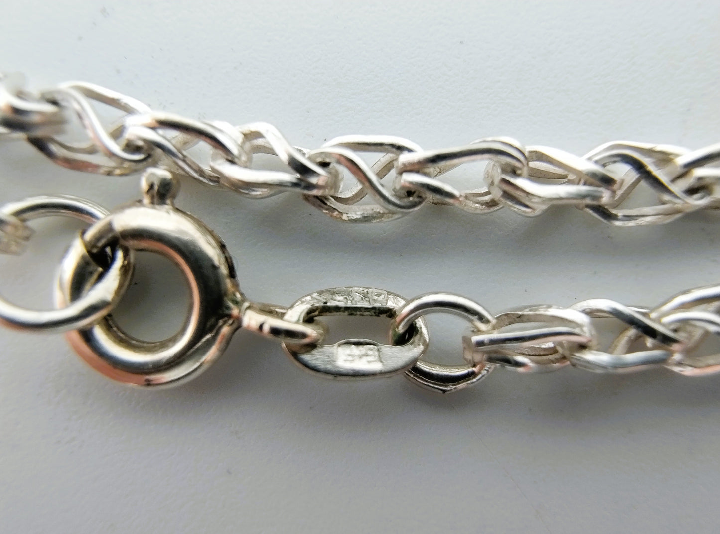 Silver necklace, 70 cm