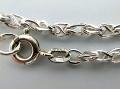 Silver necklace, 70 cm