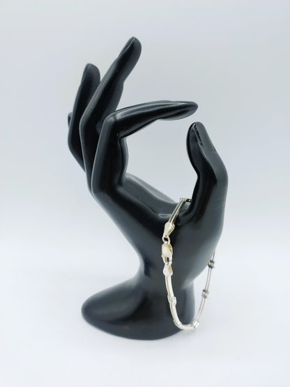 Silver link bracelet, 20 cm