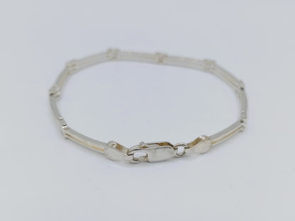 Silver link bracelet, 20 cm