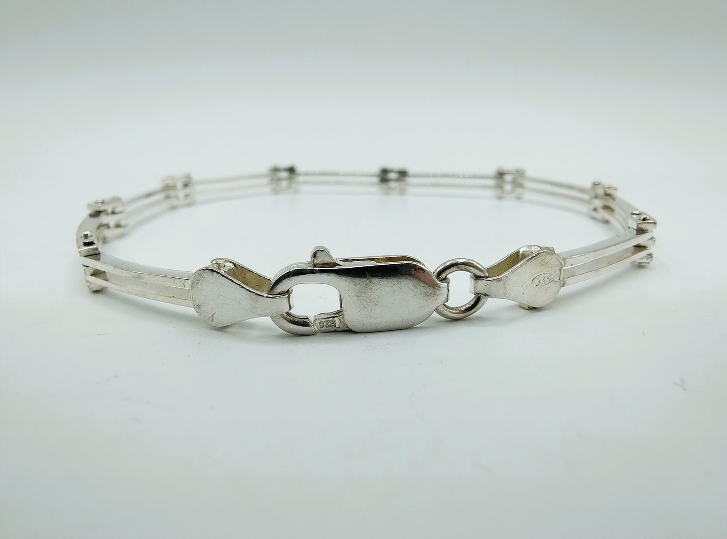 Silver link bracelet, 20 cm