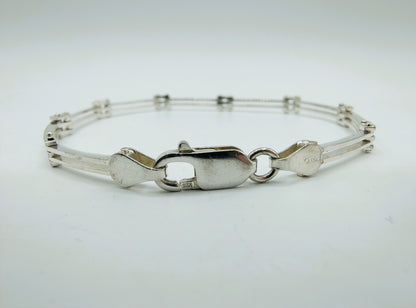 Silver link bracelet, 20 cm