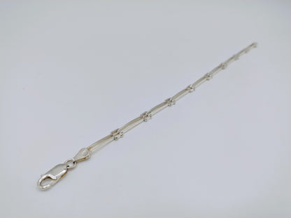 Silver link bracelet, 20 cm