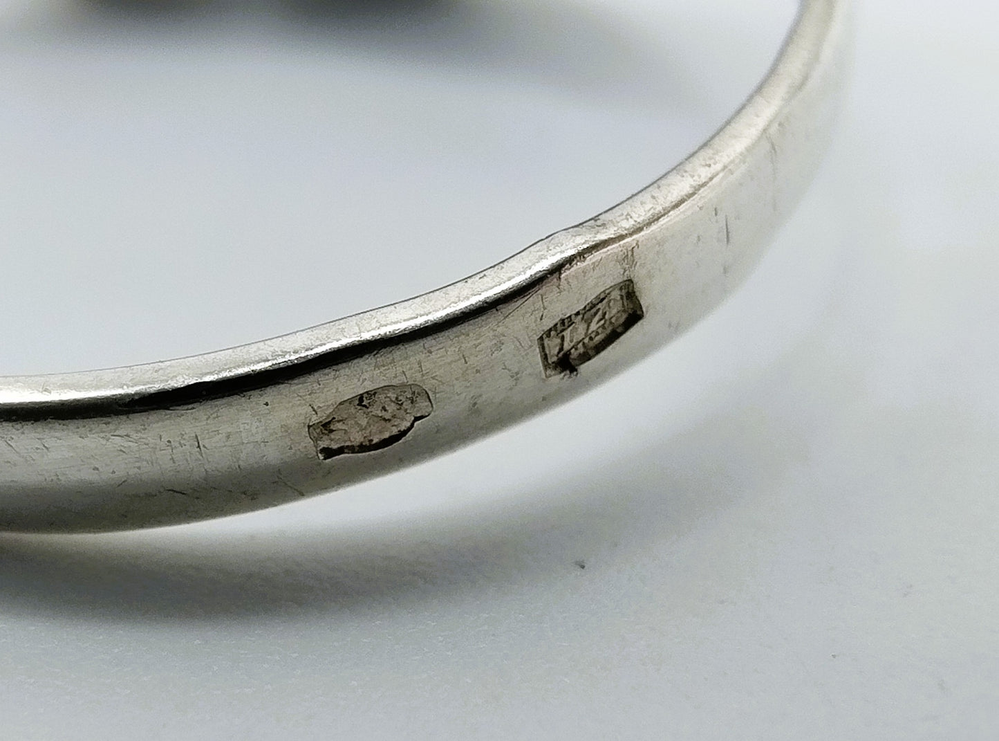 Silver ring with marcasites, 17 mm