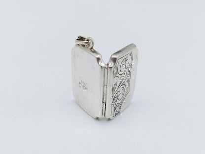 Silver locket pendant