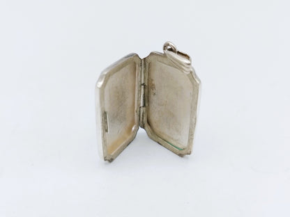 Silver locket pendant