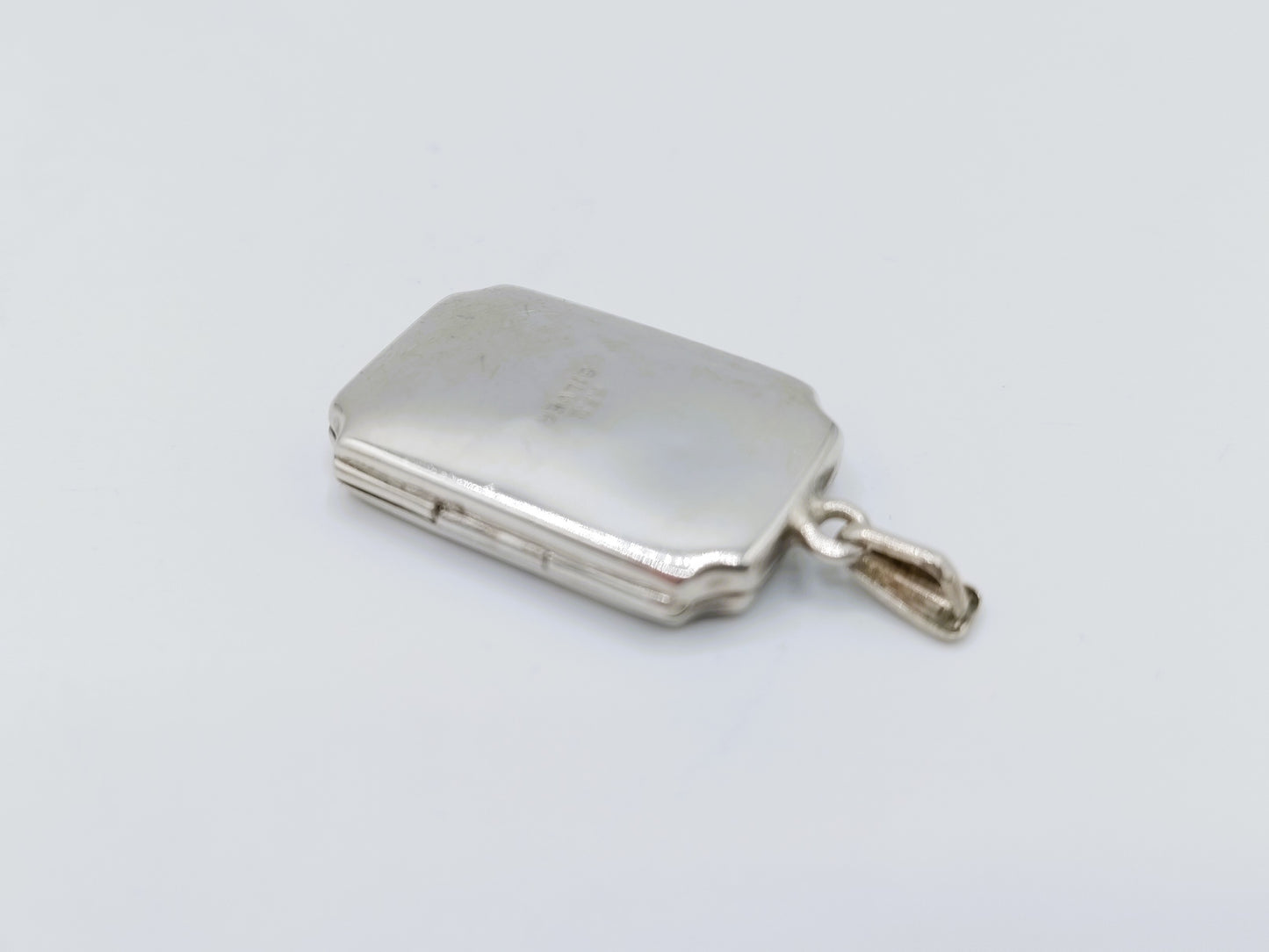 Silver locket pendant