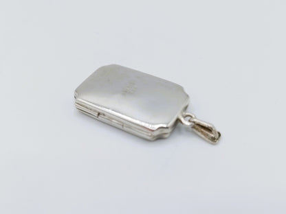 Silver locket pendant