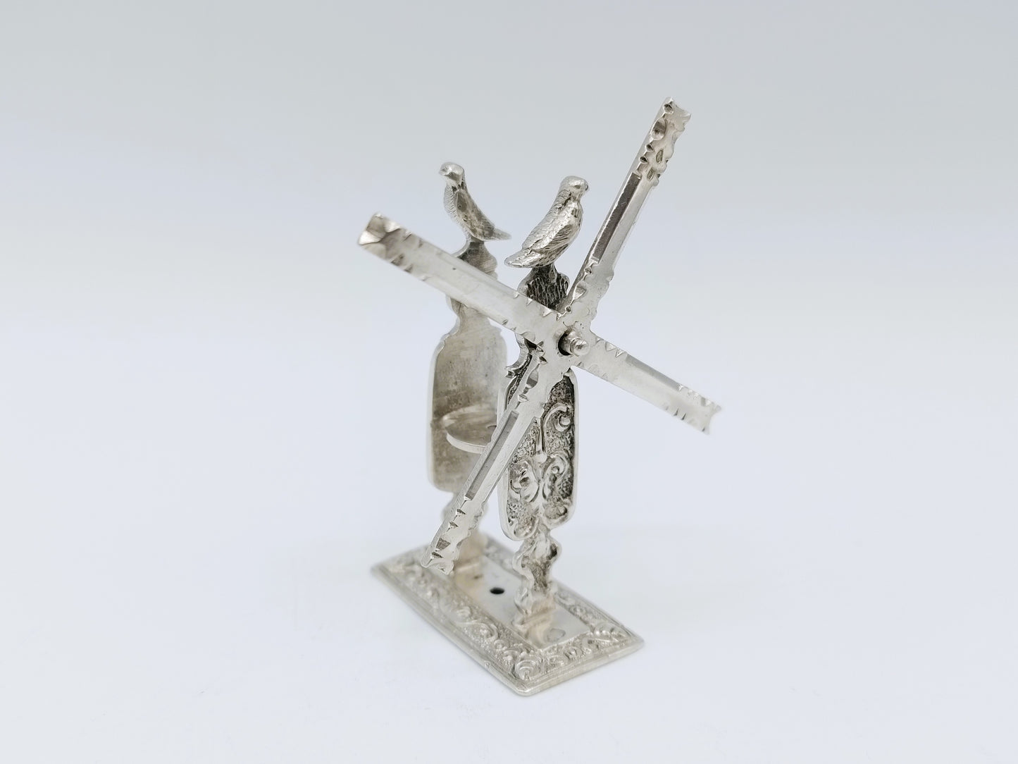 Zilveren miniatuur haalmolen, F. van Strant II, Amsterdam, ca. 1740