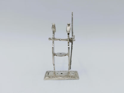 Zilveren miniatuur haalmolen, F. van Strant II, Amsterdam, ca. 1740