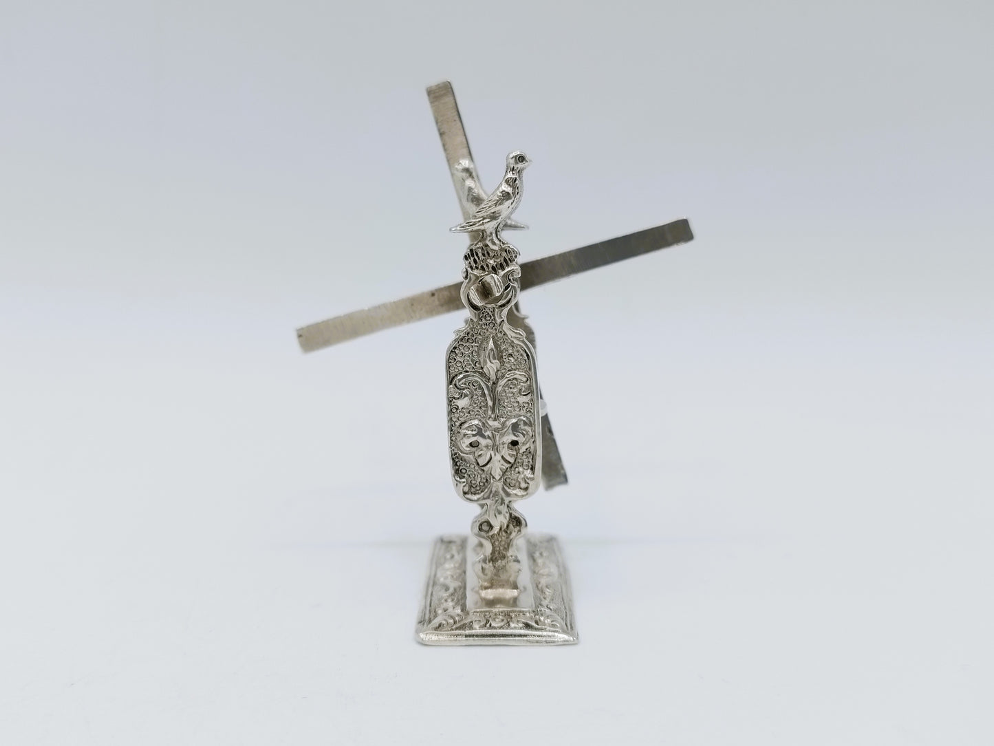Zilveren miniatuur haalmolen, F. van Strant II, Amsterdam, ca. 1740