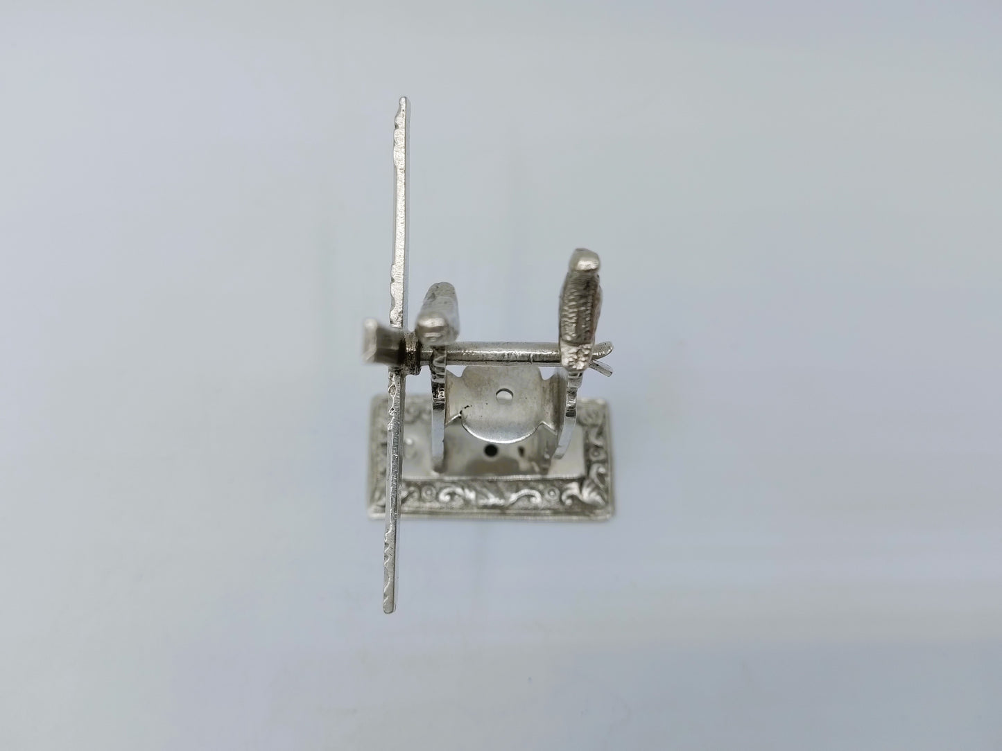 Zilveren miniatuur haalmolen, F. van Strant II, Amsterdam, ca. 1740