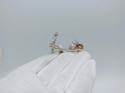 Zilveren miniatuur hondenmepper, meester Druiventros, Amsterdam, ca. 1650