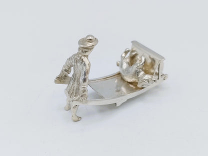 Zilveren miniatuur hondenmepper, meester Druiventros, Amsterdam, ca. 1650