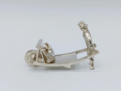 Zilveren miniatuur hondenmepper, meester Druiventros, Amsterdam, ca. 1650