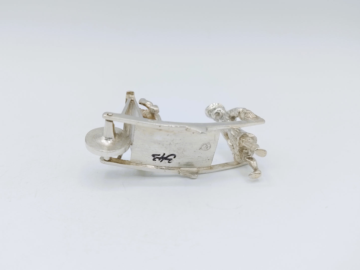 Zilveren miniatuur hondenmepper, meester Druiventros, Amsterdam, ca. 1650