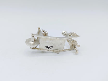 Zilveren miniatuur hondenmepper, meester Druiventros, Amsterdam, ca. 1650