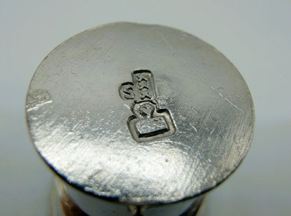 Zilveren miniatuur vijzel met stamper, J. D. Pont, Amsterdam, 1752