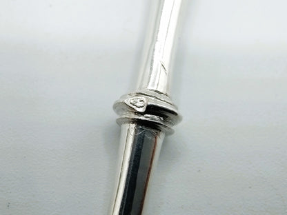 Zilveren miniatuur vijzel met stamper, J. D. Pont, Amsterdam, 1752