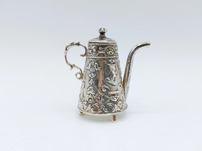 Zilveren miniatuur koffiekan, P. van Somerwil I, Amsterdam, 1736
