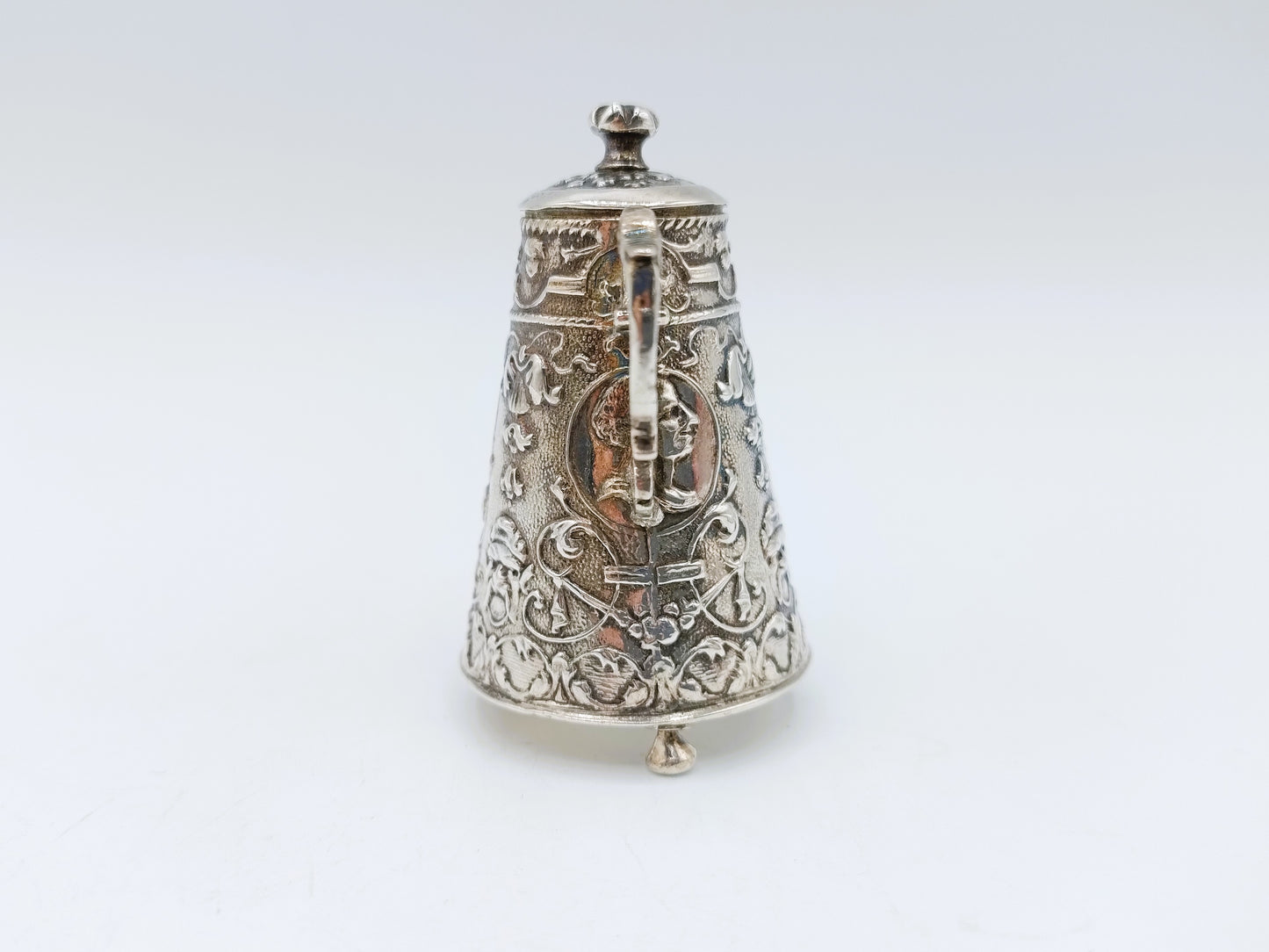 Zilveren miniatuur koffiekan, P. van Somerwil I, Amsterdam, 1736