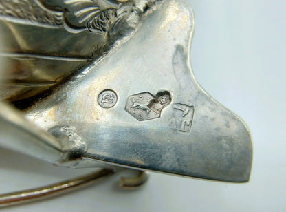 Zeer grote zilveren miniatuur, driemaster, J. Verhoogt, Hoorn, 1904